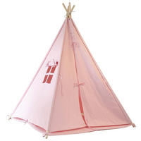SPIELZELT - Rosa, Konventionell, Holz/Textil (120/160/120cm)