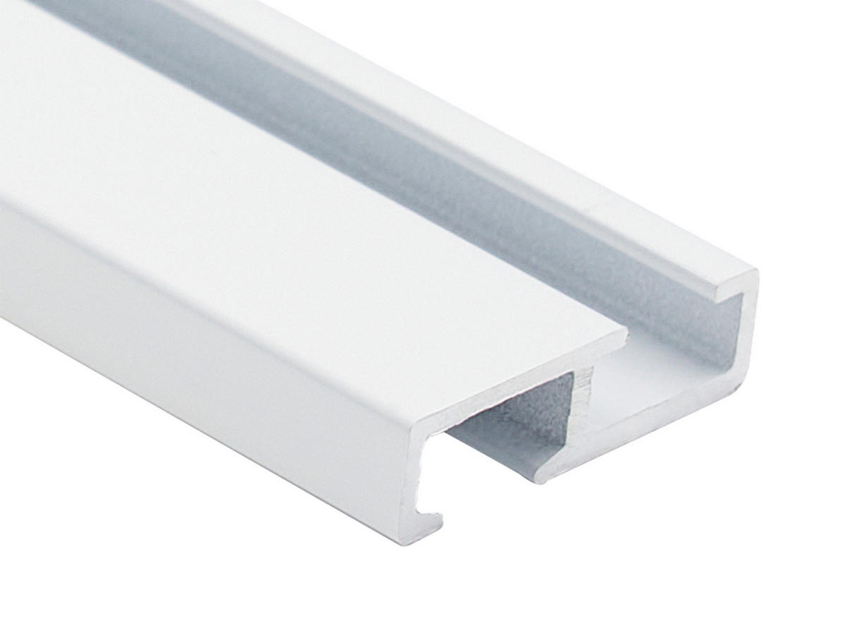 VORHANGSCHIENE - Weiß, Basics, Metall (150/2,5/0,7cm) - Homeware