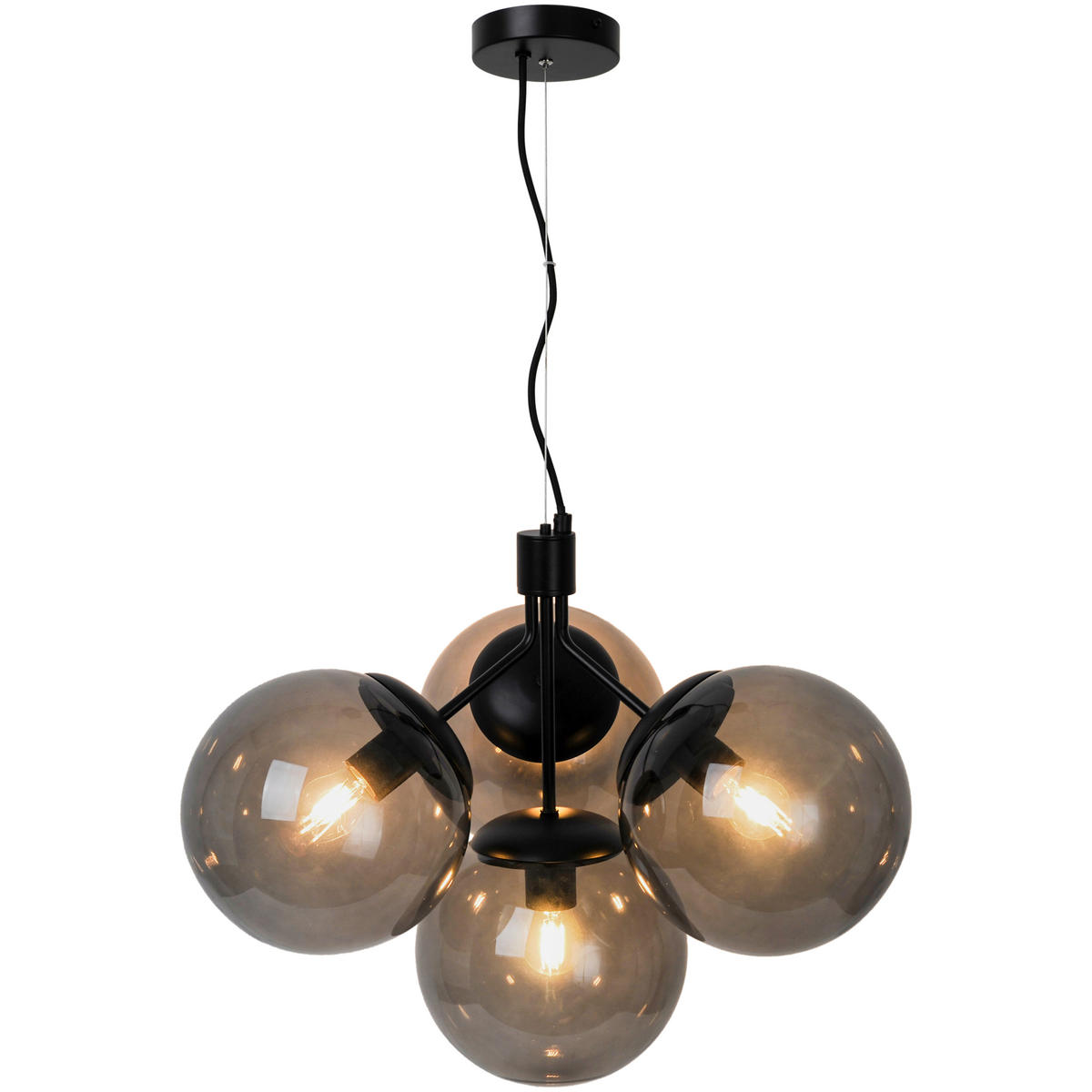 HÄNGELEUCHTE 41/54 cm  - Schwarz, KONVENTIONELL, Glas/Metall (41/54cm) - Nordlux
