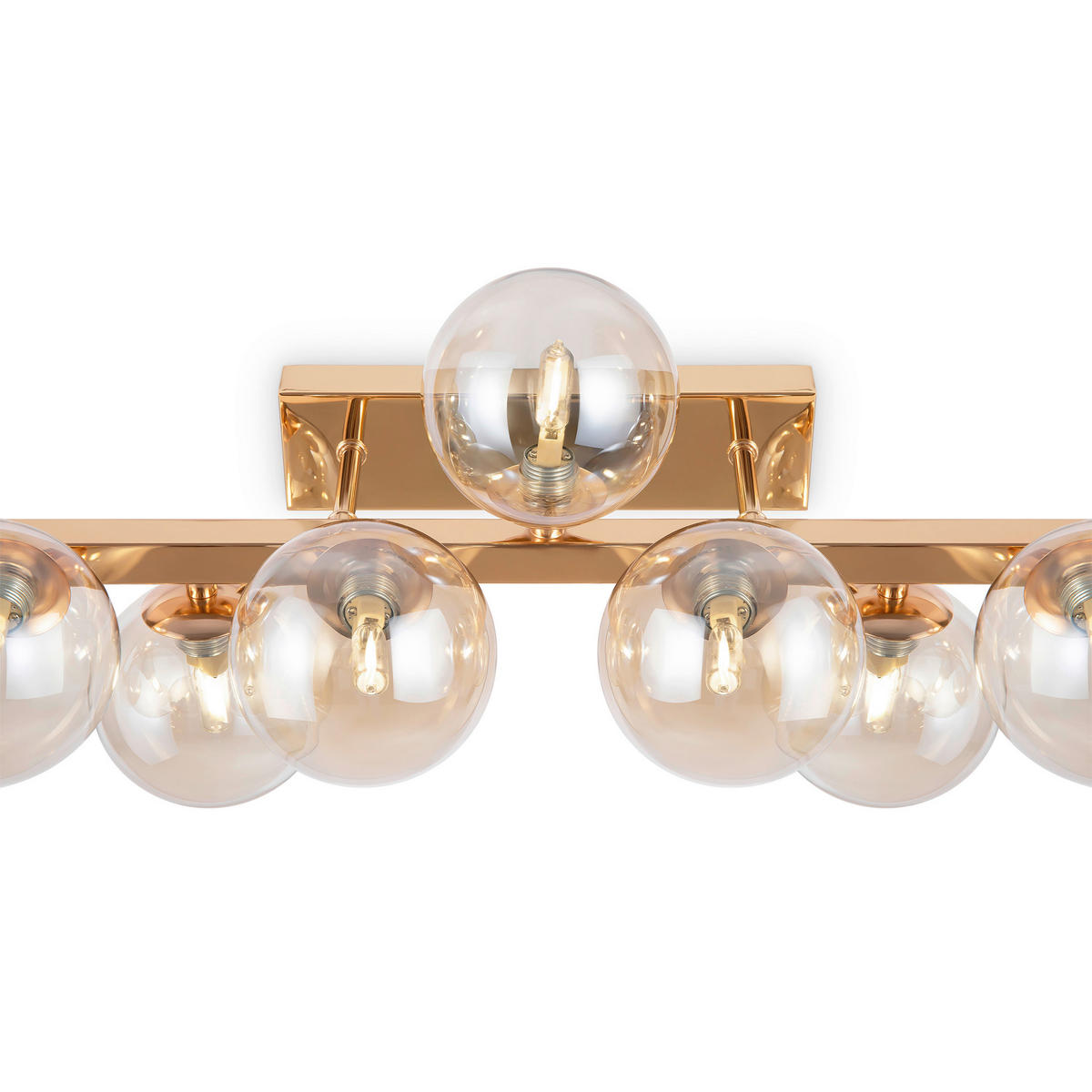 WANDLEUCHTE 95/22/22 cm   - Goldfarben, Trend, Glas/Metall (95/22/22cm) - MAYTONI