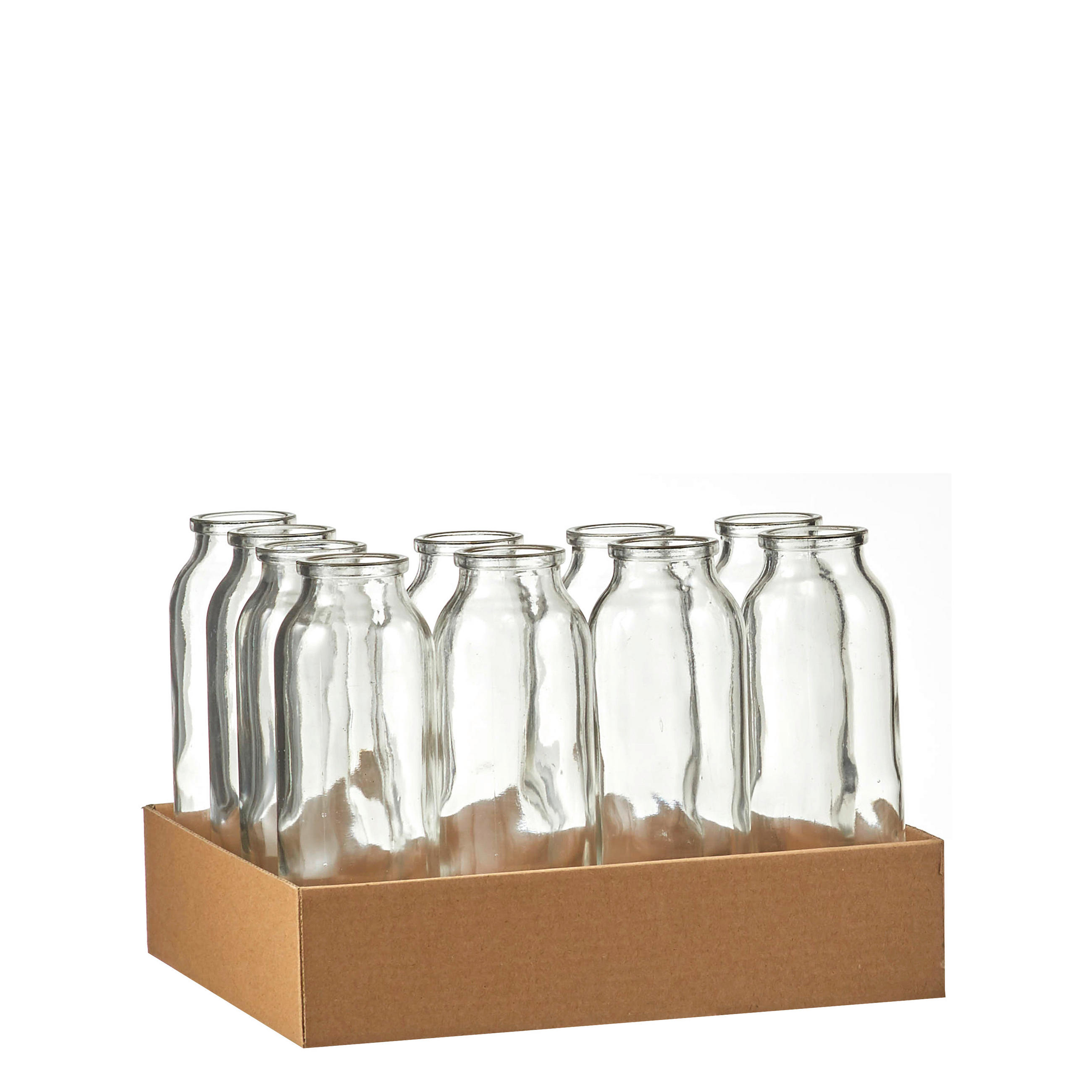 OKRASNA STEKLENICA  steklo  - prosojno, Basics, steklo (5.5/16cm)