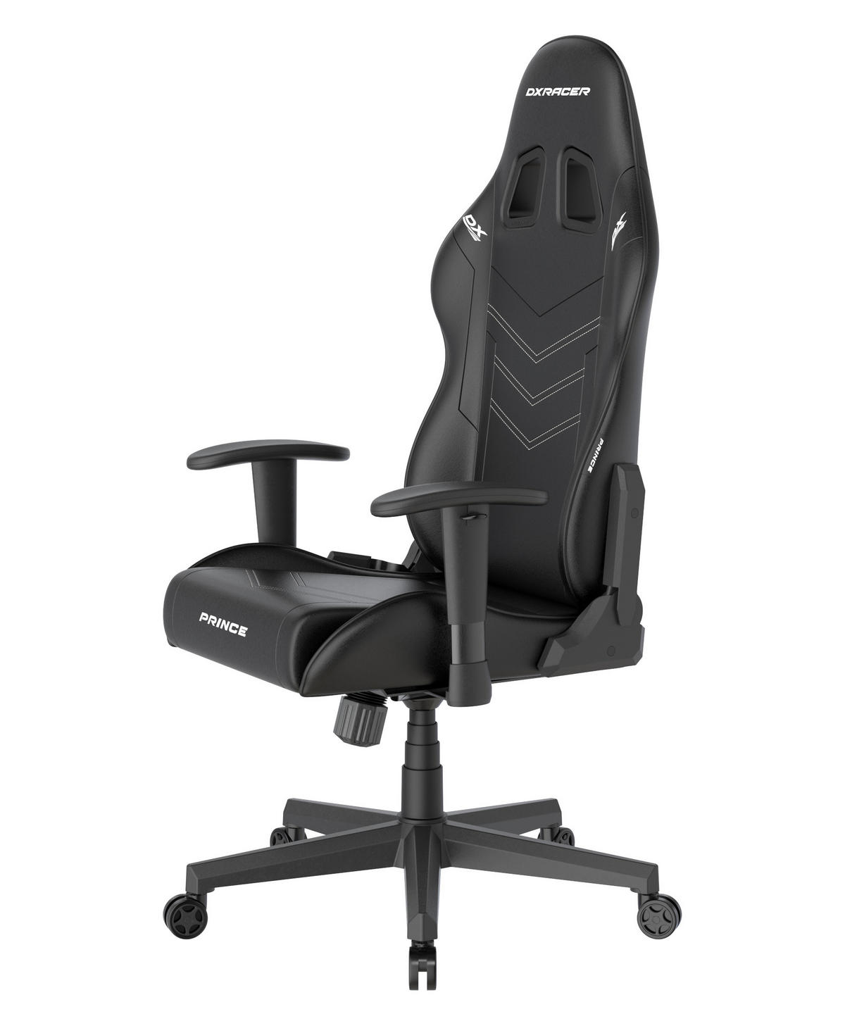GAMINGSTUHL  in Lederlook Schwarz  - Schwarz/Weiß, KONVENTIONELL, Kunststoff/Textil (70/132/70cm) - Dxracer