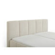 POLSTERBETT 180/200 cm  in Creme  - Creme/Schwarz, Design, Holz/Textil (180/200cm) - Xora