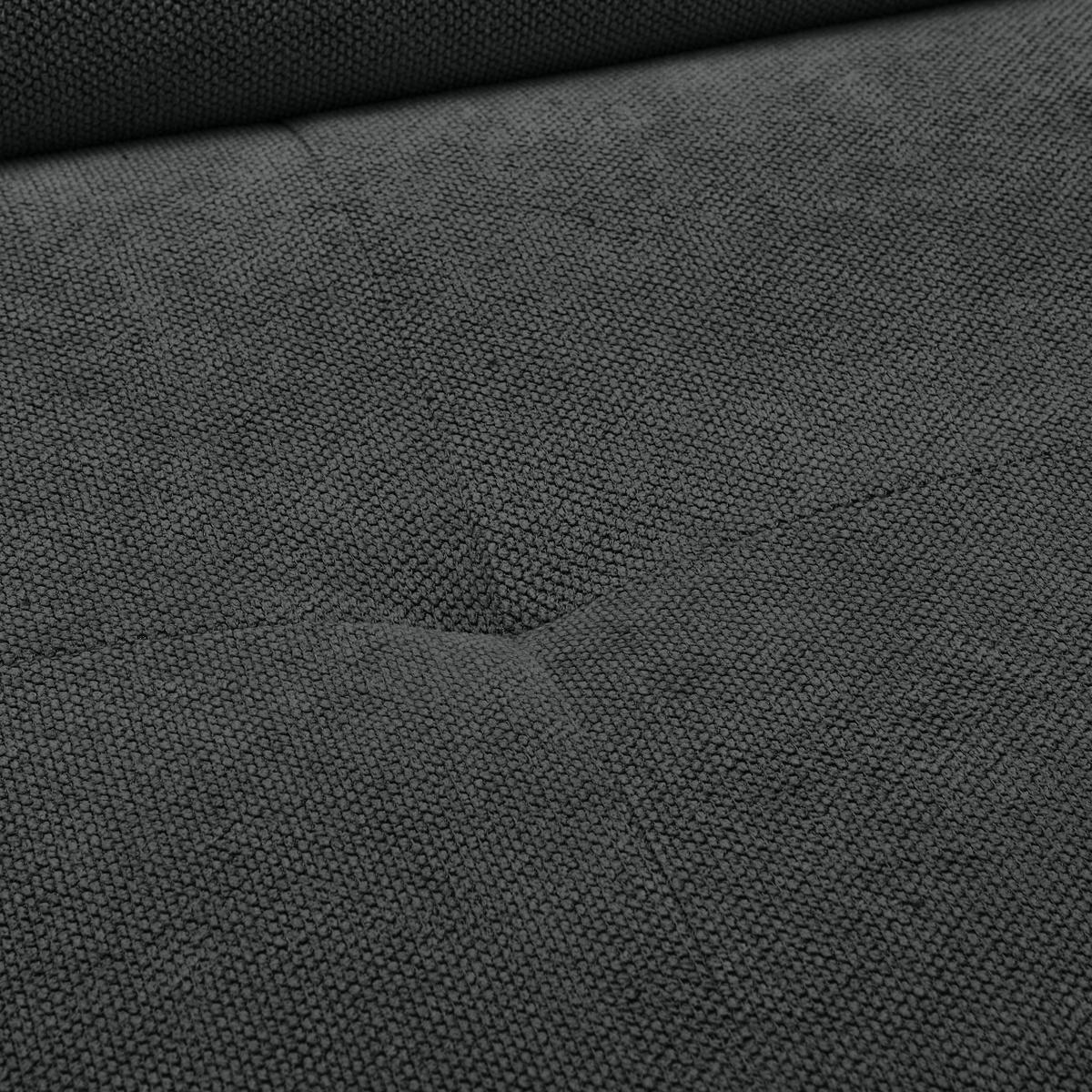 ECKSOFA in Webstoff Dunkelgrau  - Dunkelgrau/Schwarz, Design, Textil/Metall (235/280cm) - Hom`in