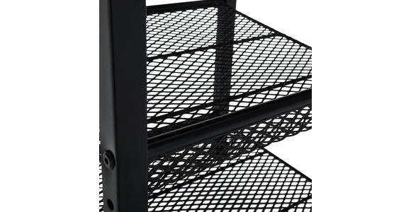 BEISTELLTISCH 40/40/50 cm Naturfarben, Schwarz quadratisch  - Schwarz/Naturfarben, Basics, Holzwerkstoff/Metall (40/40/50cm) - Xora