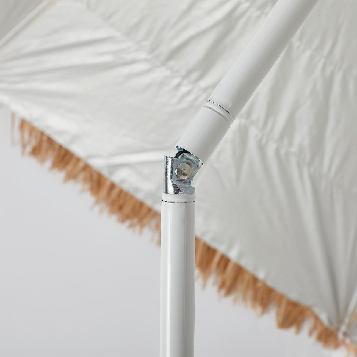 SONNENSCHIRM 175 cm Beige  - Beige/Weiß, LIFESTYLE, Kunststoff/Metall (160/160cm)
