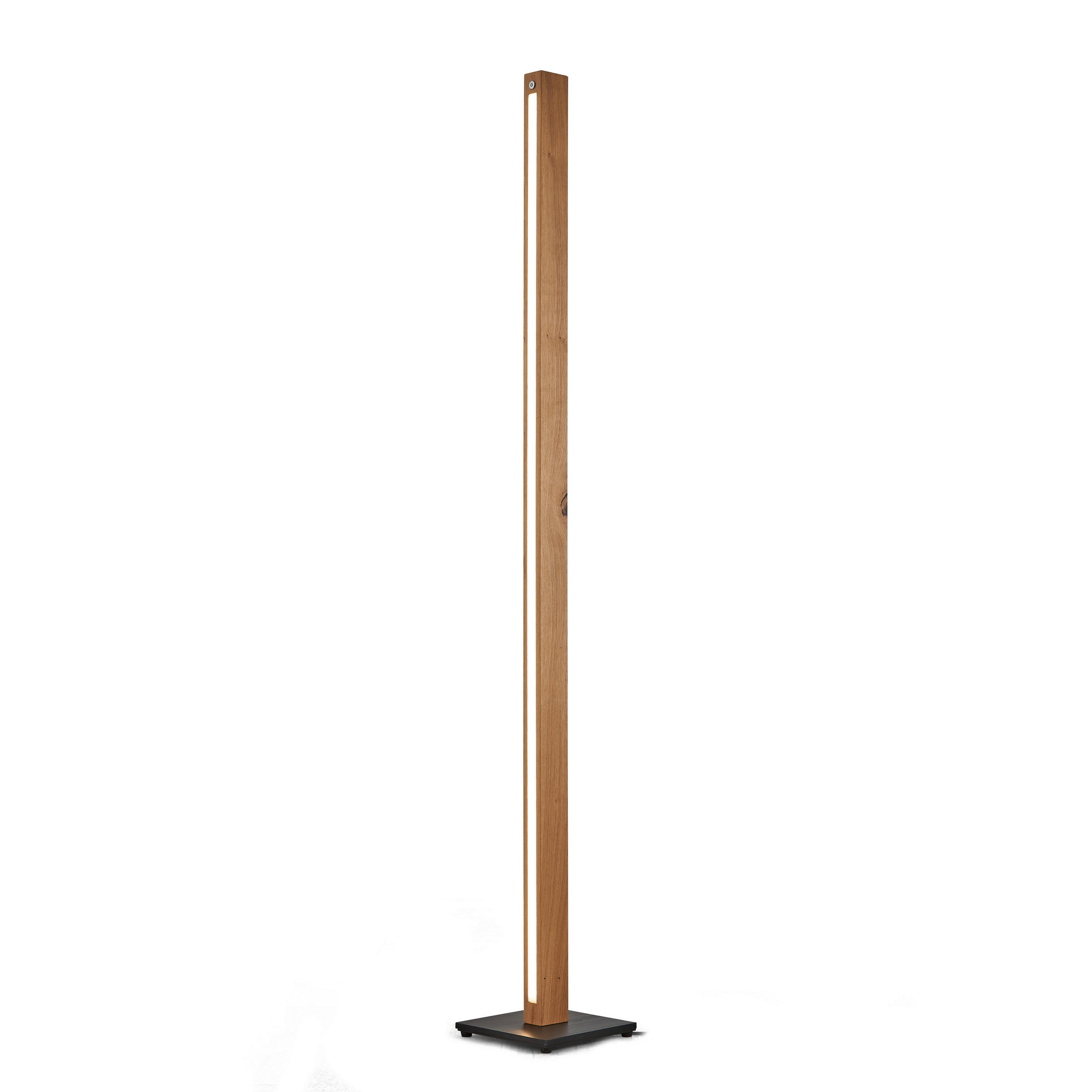 LED-STEHLEUCHTE Lucy 155/20/20 cm  - Eichefarben, Basics, Holz (155/20/20cm) - Ambiente