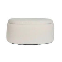 HOCKER Creme  - Creme, Design, Textil (81/40/62cm) - MID.YOU
