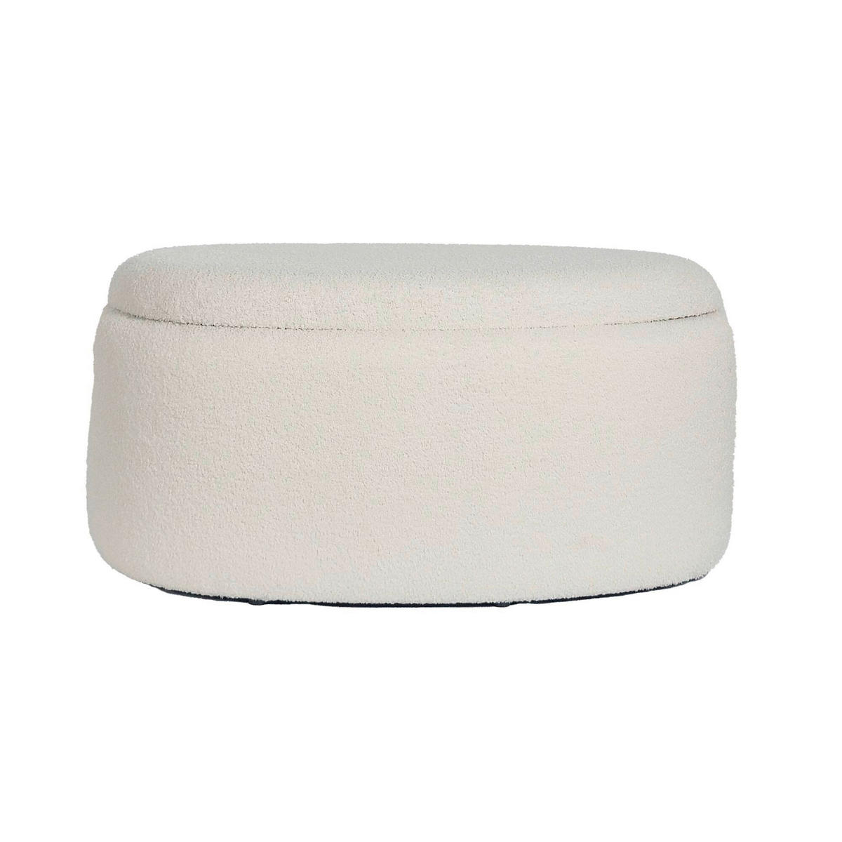 HOCKER Creme  - Creme, Design, Textil (81/40/62cm) - MID.YOU