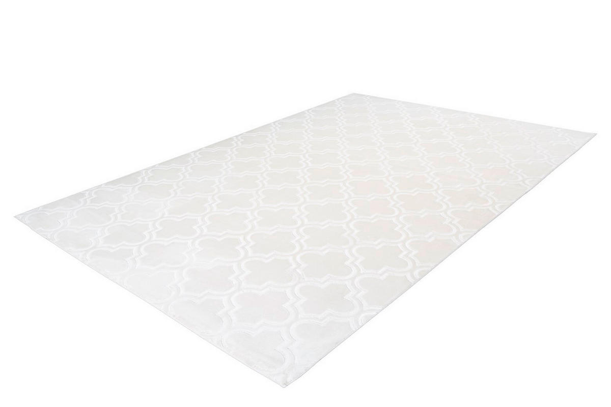 FLACHWEBETEPPICH 160/230 cm Monroe 100 Weiß Weiß  - Weiß, KONVENTIONELL, Kunststoff/Textil (160/230cm)