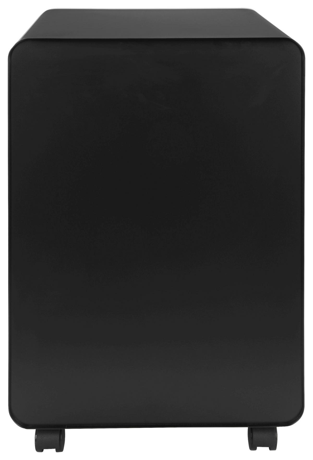 ROLLCONTAINER Schwarz  - Schwarz, MODERN, Kunststoff/Metall (40/60/50cm) - MID.YOU
