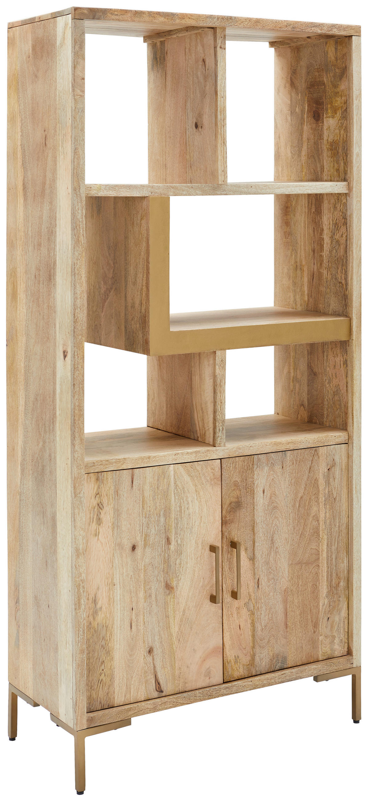 REGAL  88/192/40 cm  - Natur, Holz/Metall (88/192/40cm) - MID.YOU