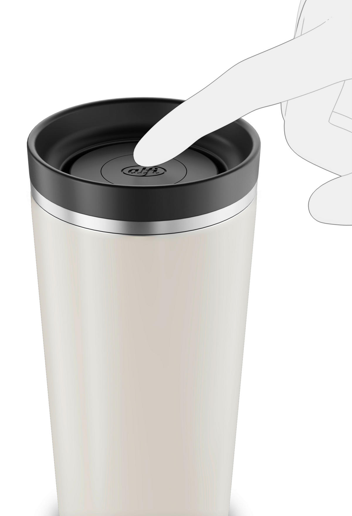 THERMOBECHER ISO COFFEE MUG PRO 0,38 L  - Greige, Basics, Metall (0.38l) - Alfi