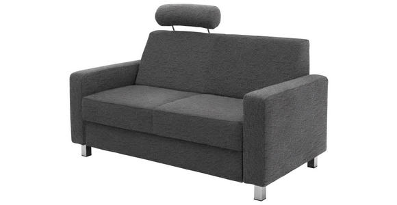2-SITZER-SOFA - Chromfarben/Dunkelgrau, Design, Textil/Metall (158/83/85cm) - Xora