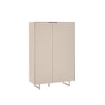 HIGHBOARD Schwarz, Kaschmir  95/134/38 cm  - Kaschmir/Schwarz, MODERN, Holzwerkstoff/Metall (95/134/38cm) - Carryhome