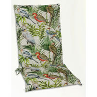 SESSELAUFLAGE in Grün, Beige Vogel  - Beige/Grün, Design, Textil (48/4/118cm)