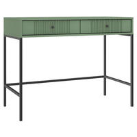 KONSOLENTISCH Dunkelgrün  - Dunkelgrün/Schwarz, Design, Holzwerkstoff/Metall (104,2/50/79cm) - Xora