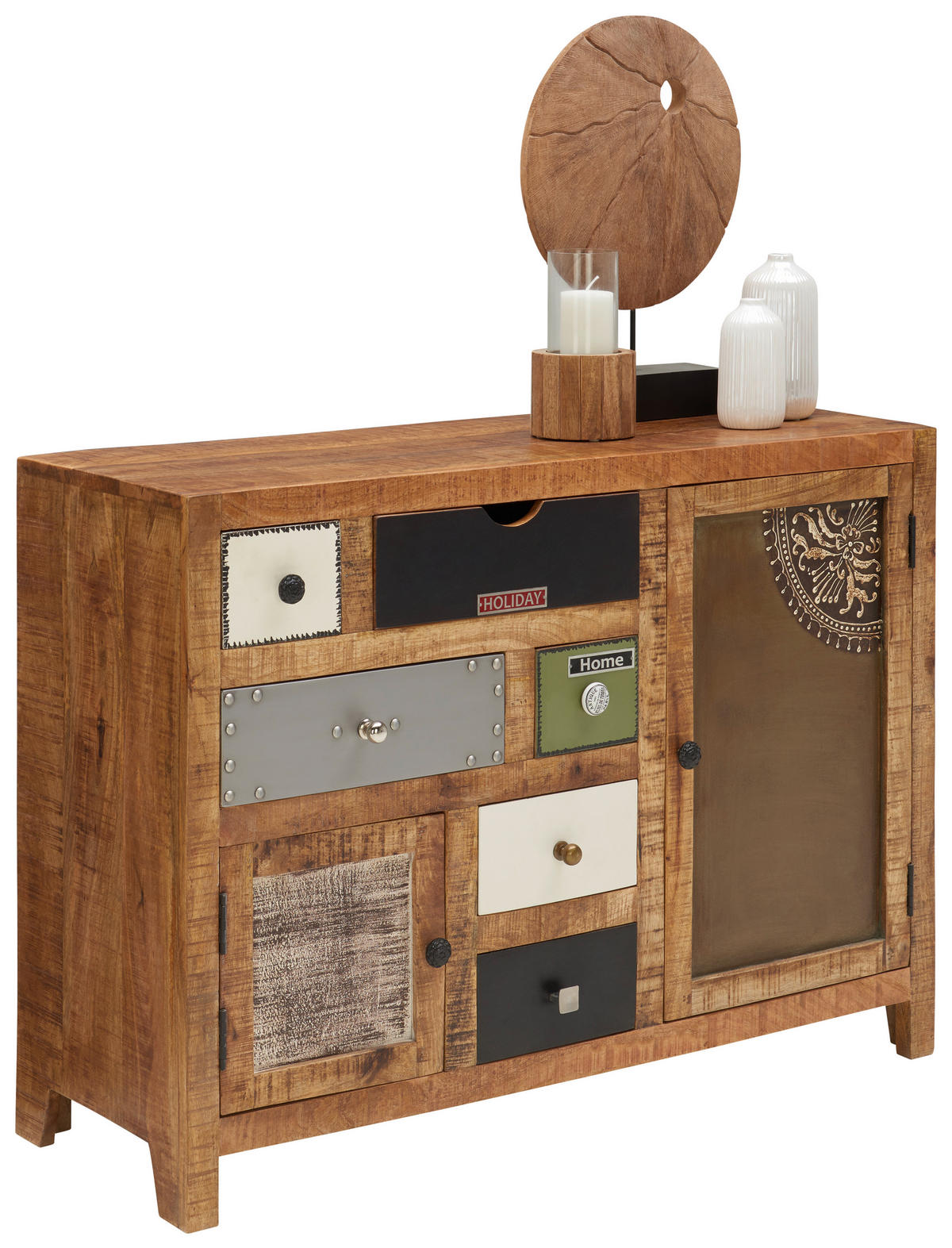 KOMMODE 110/80/40 cm Multicolor  - Multicolor, Lifestyle, Holz/Metall (110/80/40cm) - Landscape