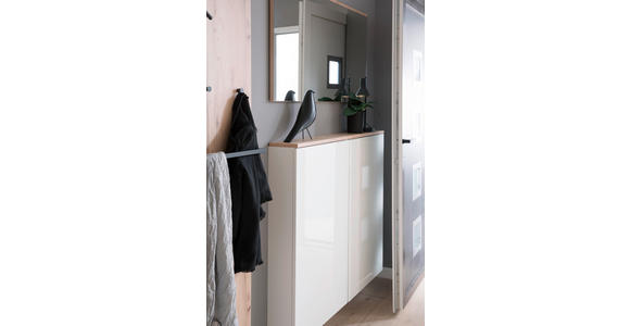 GARDEROBE 3-teilig in 190/200/38 cm - Buchefarben/Weiß, KONVENTIONELL, Holzwerkstoff (190/200/38cm) - Moderano