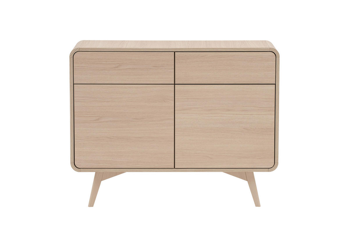 SIDEBOARD  108/84/39 cm 2 Schublade(n)  - Eichefarben, Design, Holz/Holzwerkstoff (108/84/39cm) - Livetastic