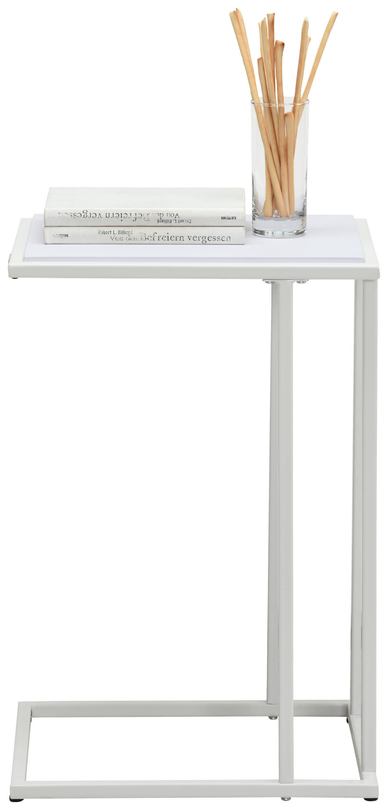BEISTELLTISCH 40/30/60 cm Weiß rechteckig - Weiß, Design, Holzwerkstoff/Metall (40/30/60cm) - home24