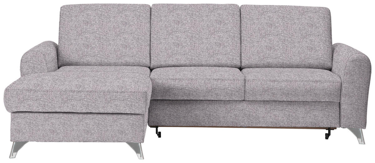 HÖRNSOFFA i flatväv grå, syrén  - silver/grå, Design, metall/textil (167/244cm) - MID.YOU
