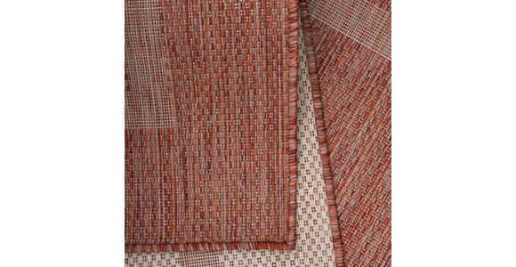 FLACHWEBETEPPICH 120/120 cm Relax  - Rot, Basics, Textil (120/120cm) - Novel