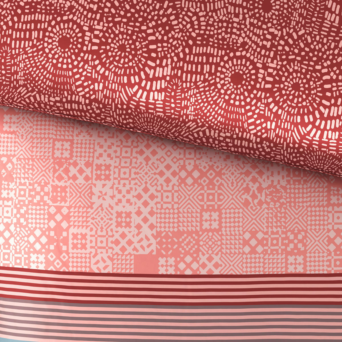 POVLEČENÍ, satén, modrá, růžová, 140/200 cm - modrá/růžová, Konvenční, textil (140/200cm) - Esposa