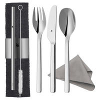 BESTECKSET My2Go  8-teilig  - Silberfarben/Grau, Design, Metall - WMF
