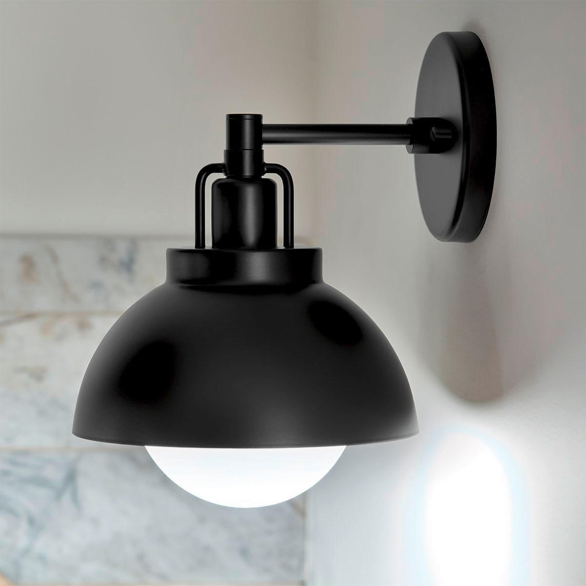 WANDLEUCHTE - Schwarz, Konventionell, Metall (22,7/20,3/24,1cm) - Elstead Lighting