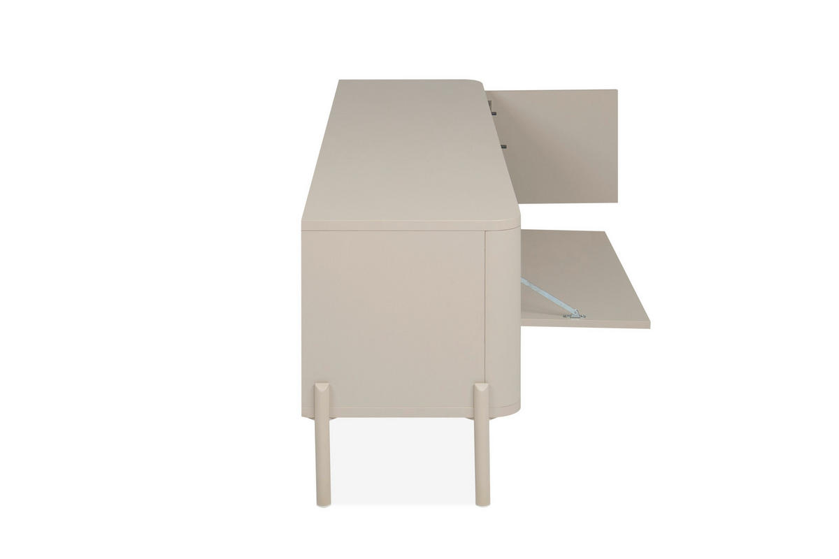 LOWBOARD  162/49/38 cm  stehend  - Kaschmir, Design, Holzwerkstoff/Metall (162/49/38cm) - MID.YOU