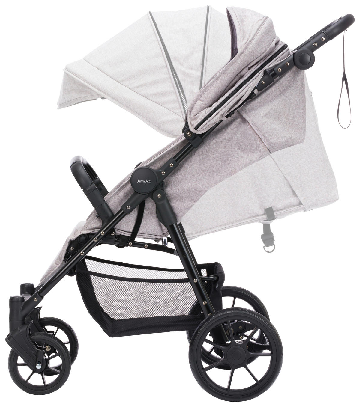BUGGY LOOP  - Schwarz/Grau, Trend, Textil/Metall (92/36/101cm) - Jimmylee