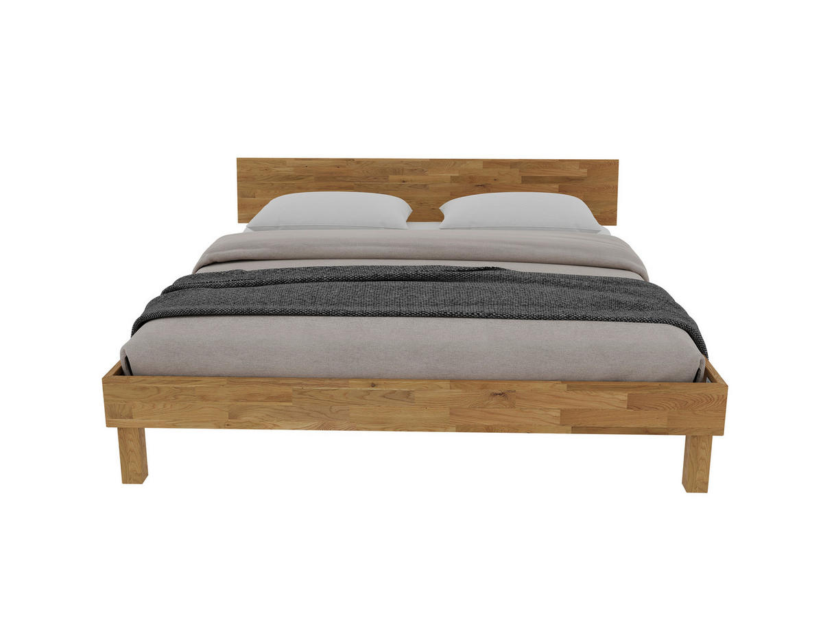 BETT 200/200 cm  in Wildeiche  - Wildeiche, MODERN, Holz (200/200cm) - MID.YOU