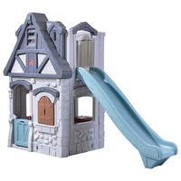 SPIELHAUS 270,5/211/123 cm  - Blau/Graublau, KONVENTIONELL, Kunststoff (270,5/211/123cm)