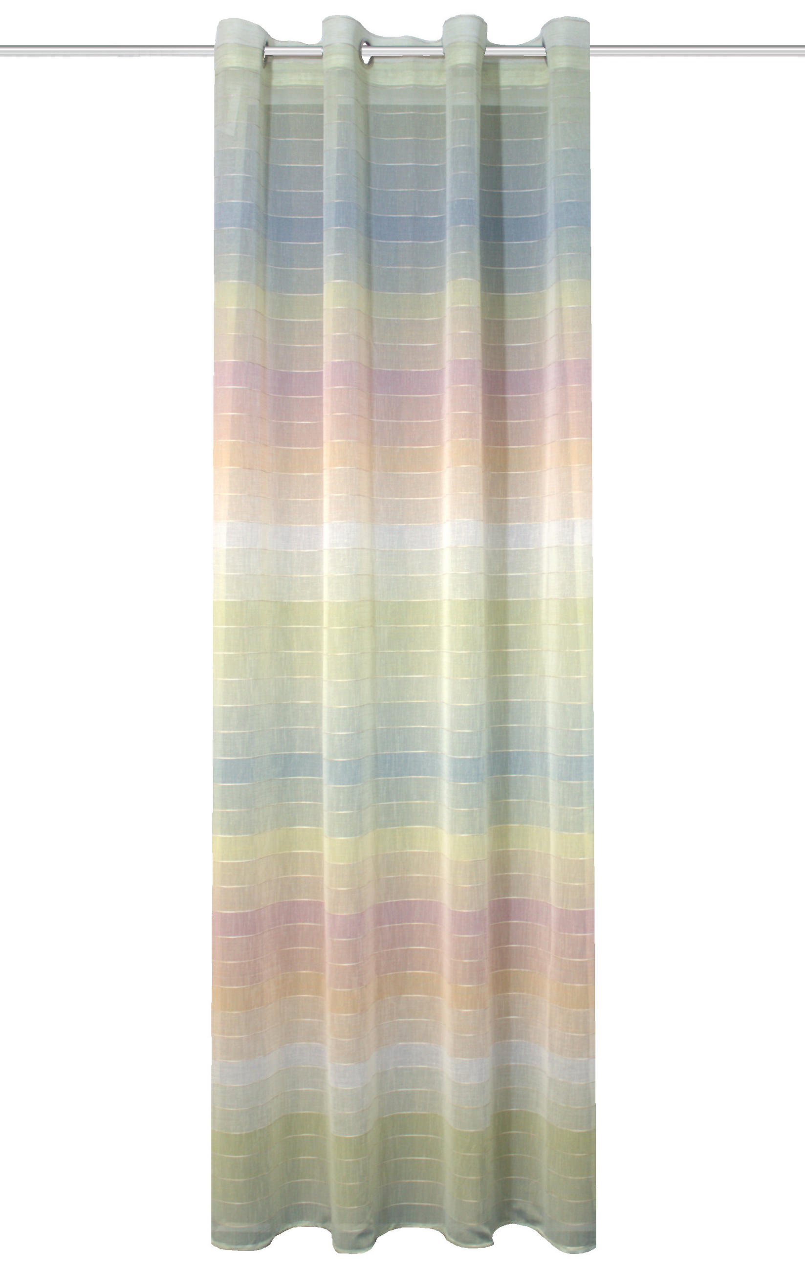 ÖSENVORHANG halbtransparent  - Multicolor, Basics, Textil (140/245cm) - Schmidt W. Gmbh