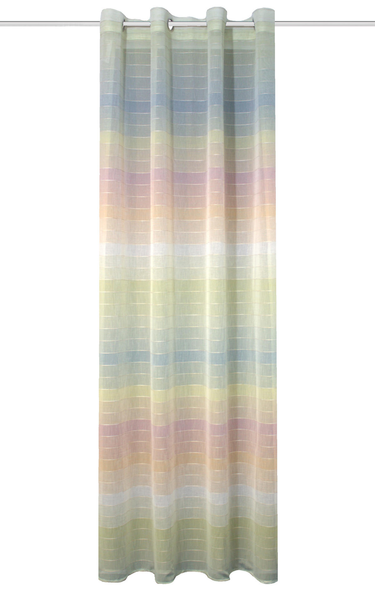ÖSENVORHANG halbtransparent  - Multicolor, Basics, Textil (140/245cm) - Schmidt W. Gmbh