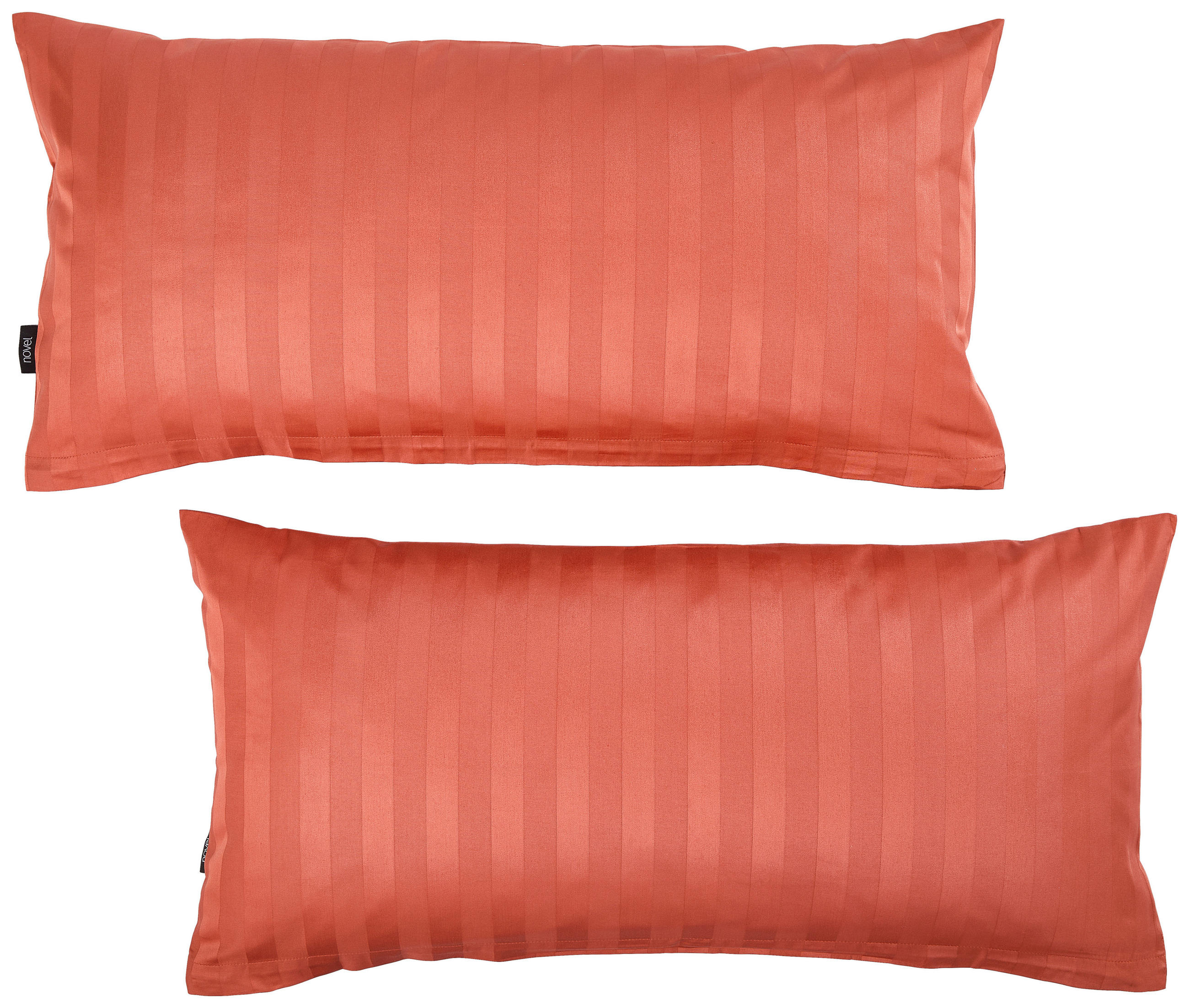 KISSENHÜLLEN-SET Dobby 40/80 cm  - Rotbraun, KONVENTIONELL, Textil (40/80cm) - Novel