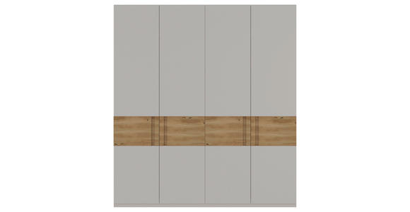 DREHTÜRENSCHRANK  in Eichefarben, Hellgrau  - Eichefarben/Hellgrau, MODERN, Holz/Holzwerkstoff (201,2/225/60cm) - Xora