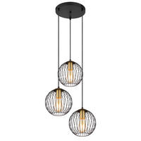 HÄNGELEUCHTE 39/150 cm    - Messingfarben/Schwarz, Basics, Metall (39/150cm) - Globo