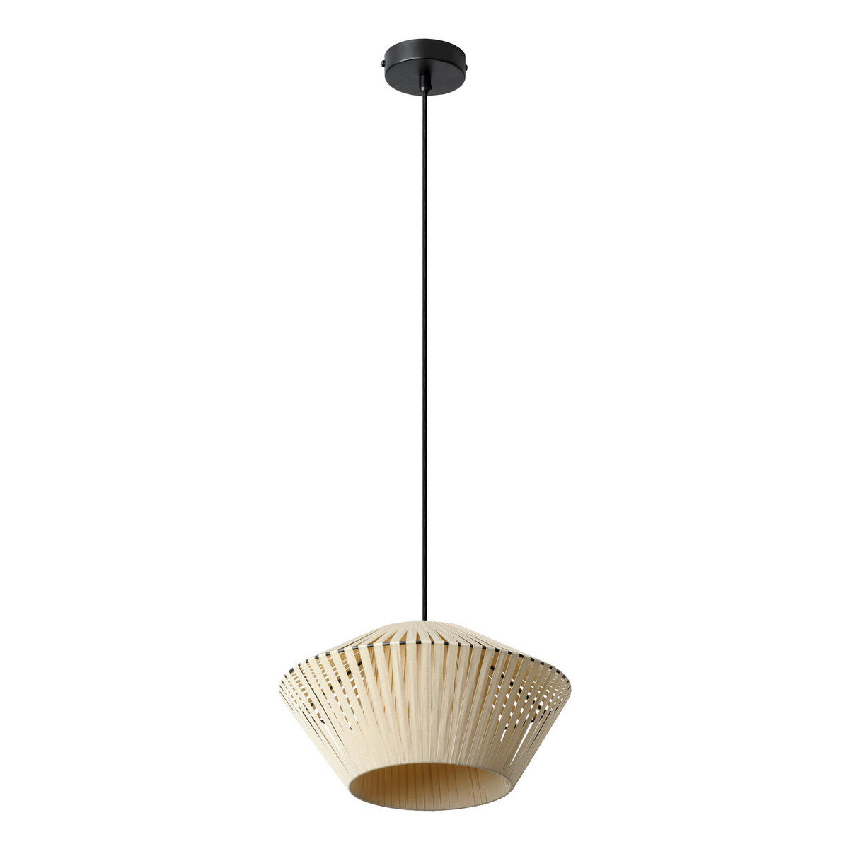 HÄNGELEUCHTE 30,5/120 cm   - Beige, Basics, Textil/Metall (30,5/120cm) - Osram
