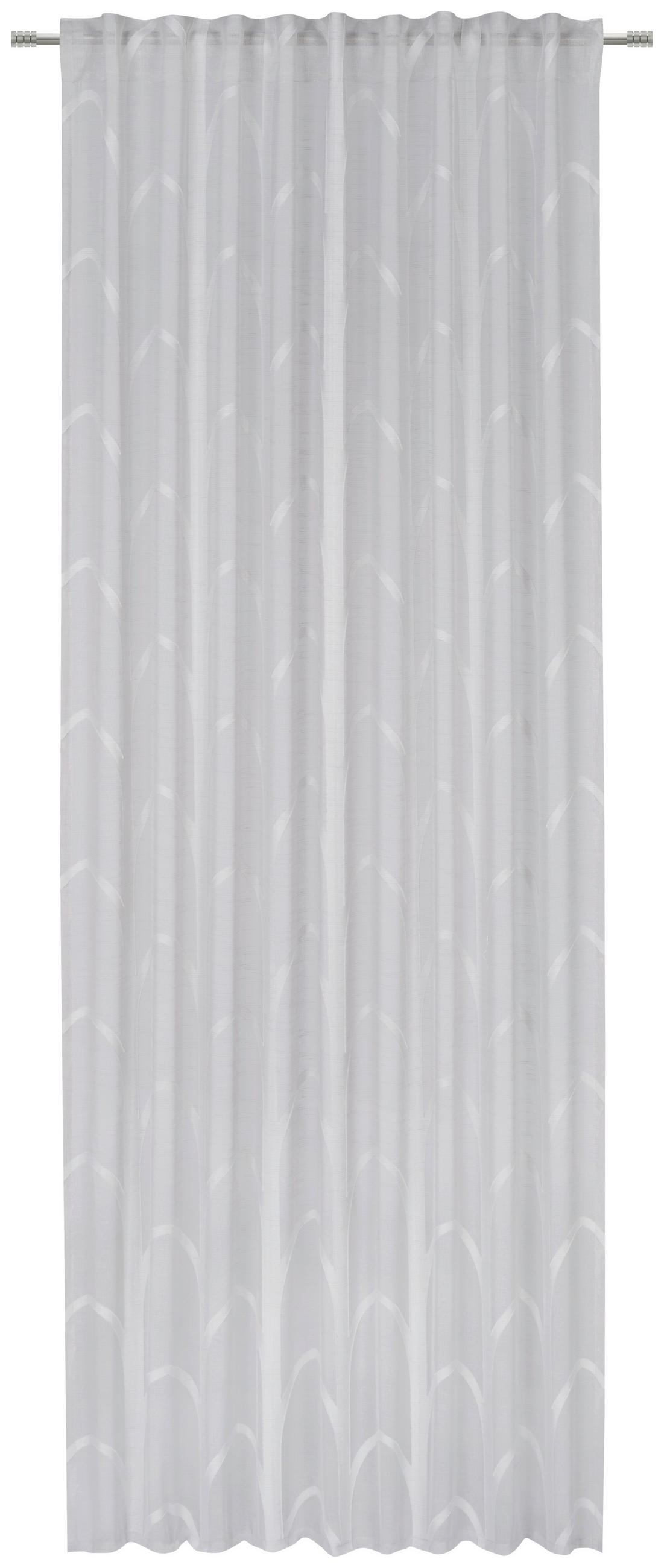 FERTIGVORHANG transparent  - Hellgrau, Design, Textil (140/245cm) - Esposa