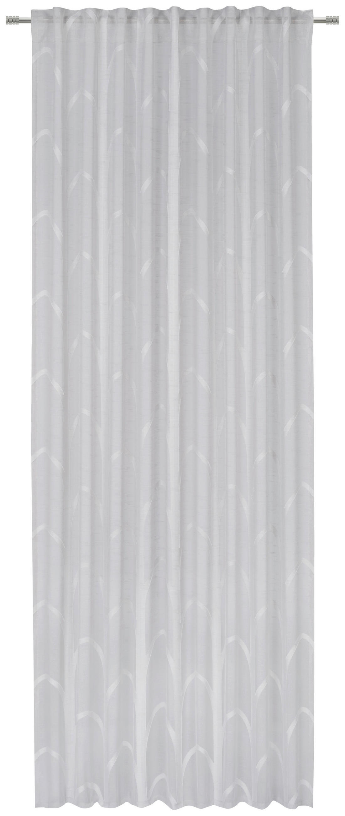 FERTIGVORHANG transparent  - Hellgrau, Design, Textil (140/245cm) - Esposa