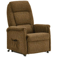 FERNSEHSESSEL in Flachgewebe Karamell  - Karamell/Schwarz, KONVENTIONELL, Kunststoff/Textil (69/105/82cm) - Himolla