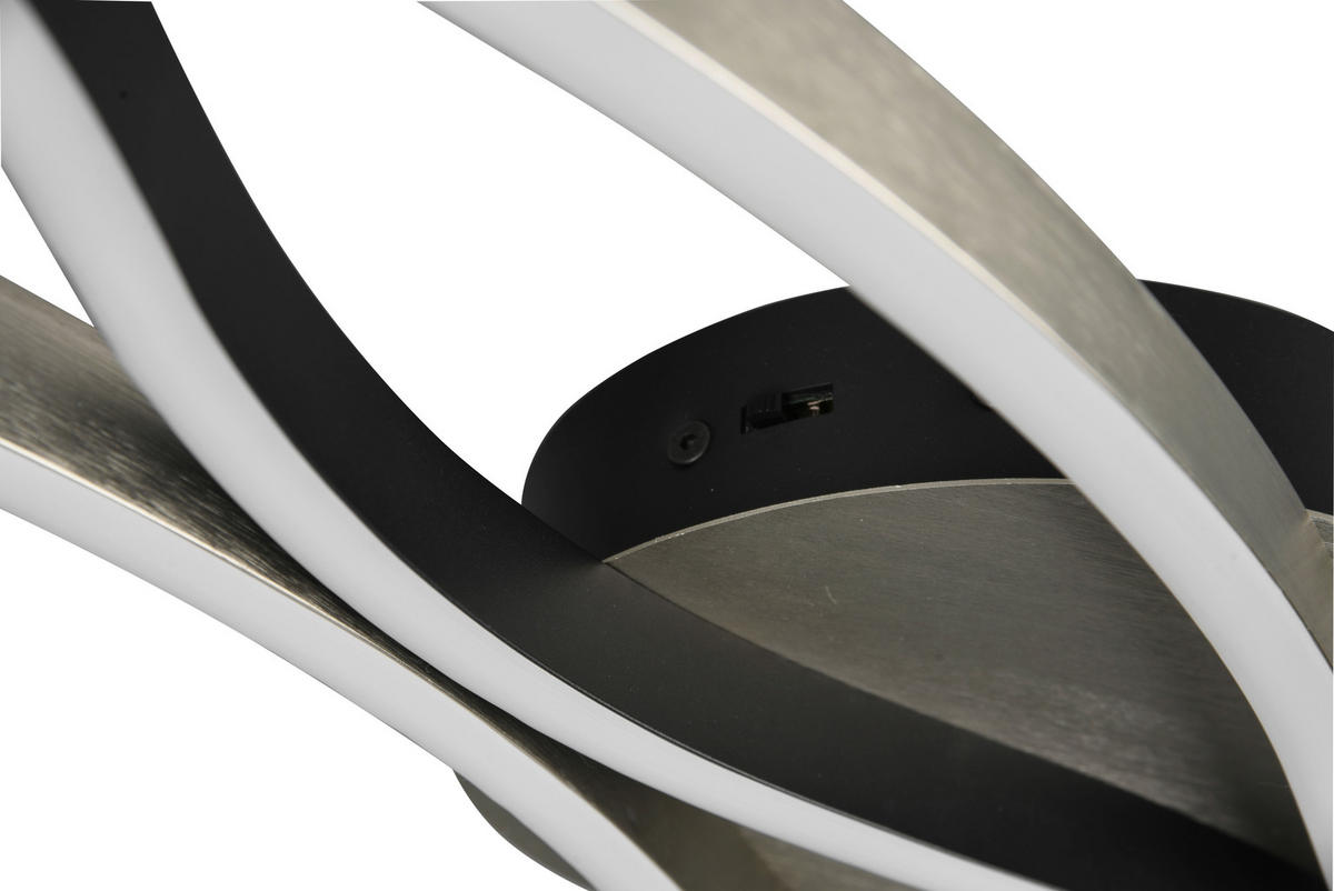 LED-DECKENLEUCHTE     - Schwarz, Basics, Metall (107,5/7/18cm) - Trio Leuchten