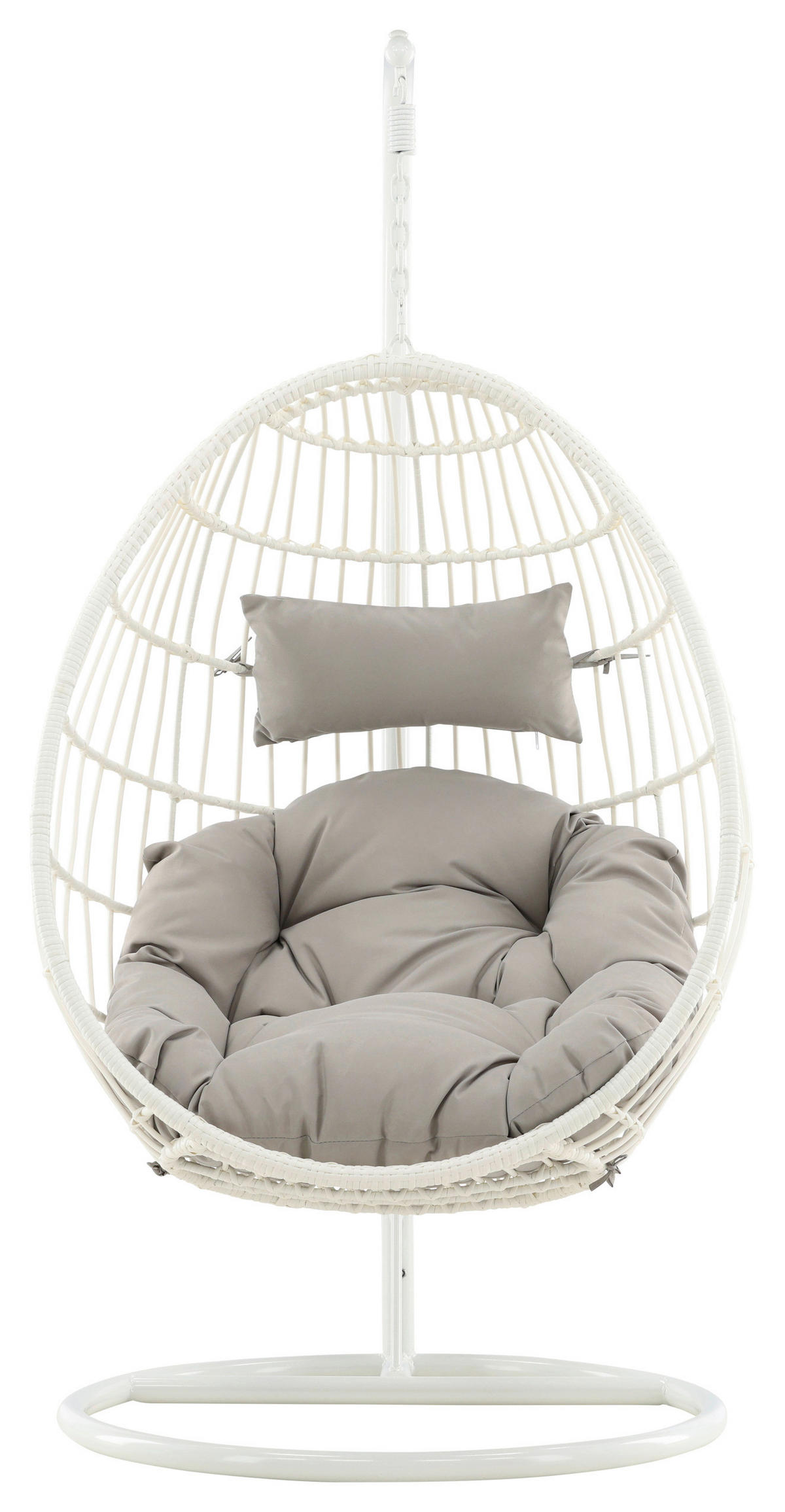 HÄNGESESSEL 95/196/95 cm  - Weiß, KONVENTIONELL, Holz (95/196/95cm) - Gardenson