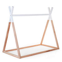 HAUSBETT  - Buchefarben/Weiß, Basics, Holz (70/140/124cm) - Childhome