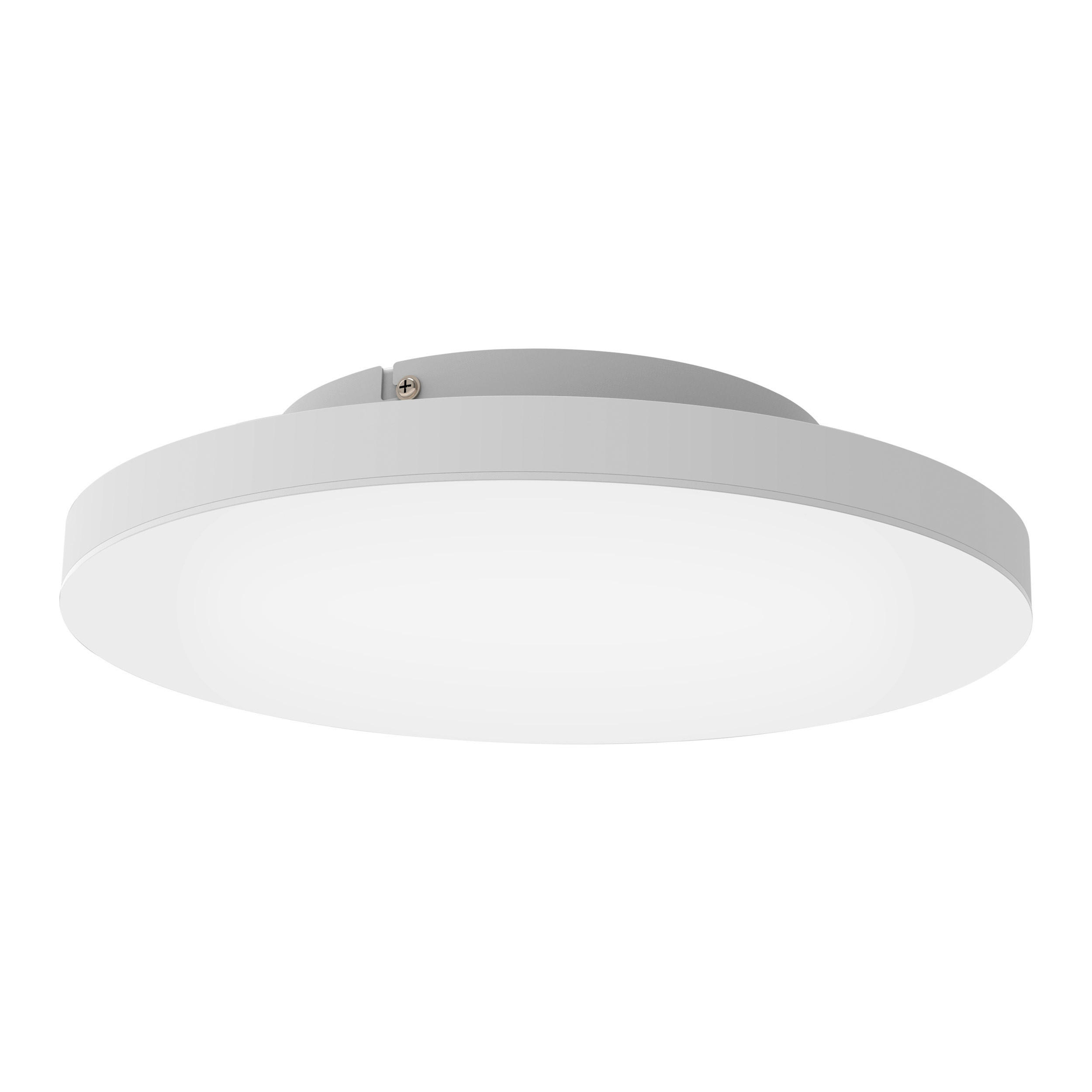 LED-DECKENLEUCHTE Turcona-Z  Smart 45/6 cm   - Weiß, Design, Kunststoff/Metall (45/6cm) - Eglo