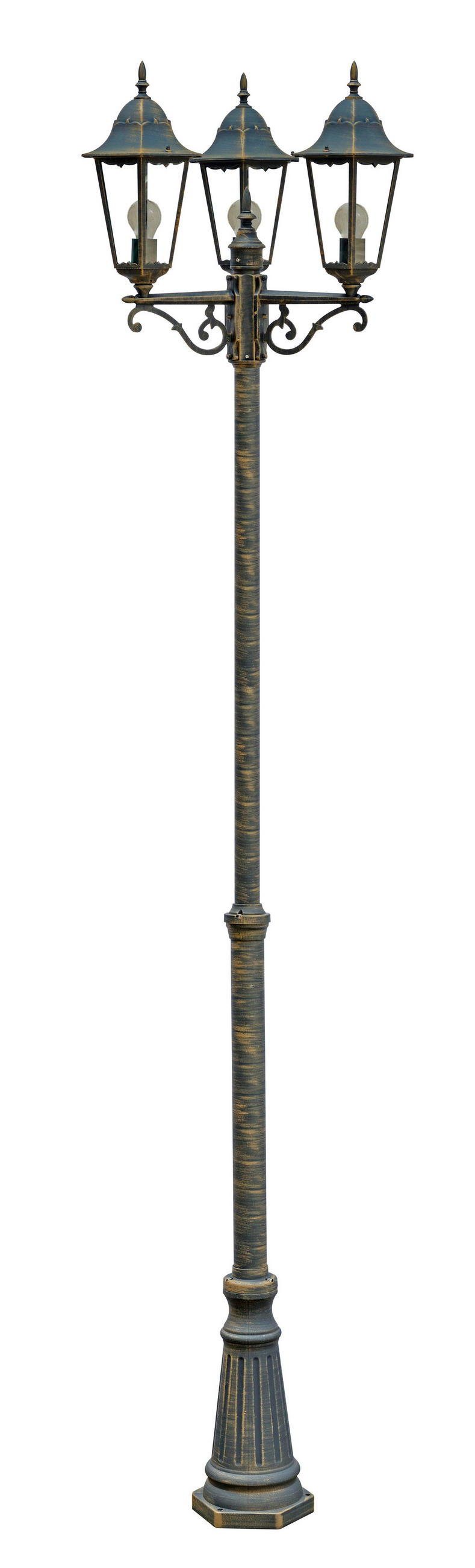 AUßENLEUCHTE 58/220/55 cm   - Bronzefarben, Basics, Glas/Metall (58/220/55cm)