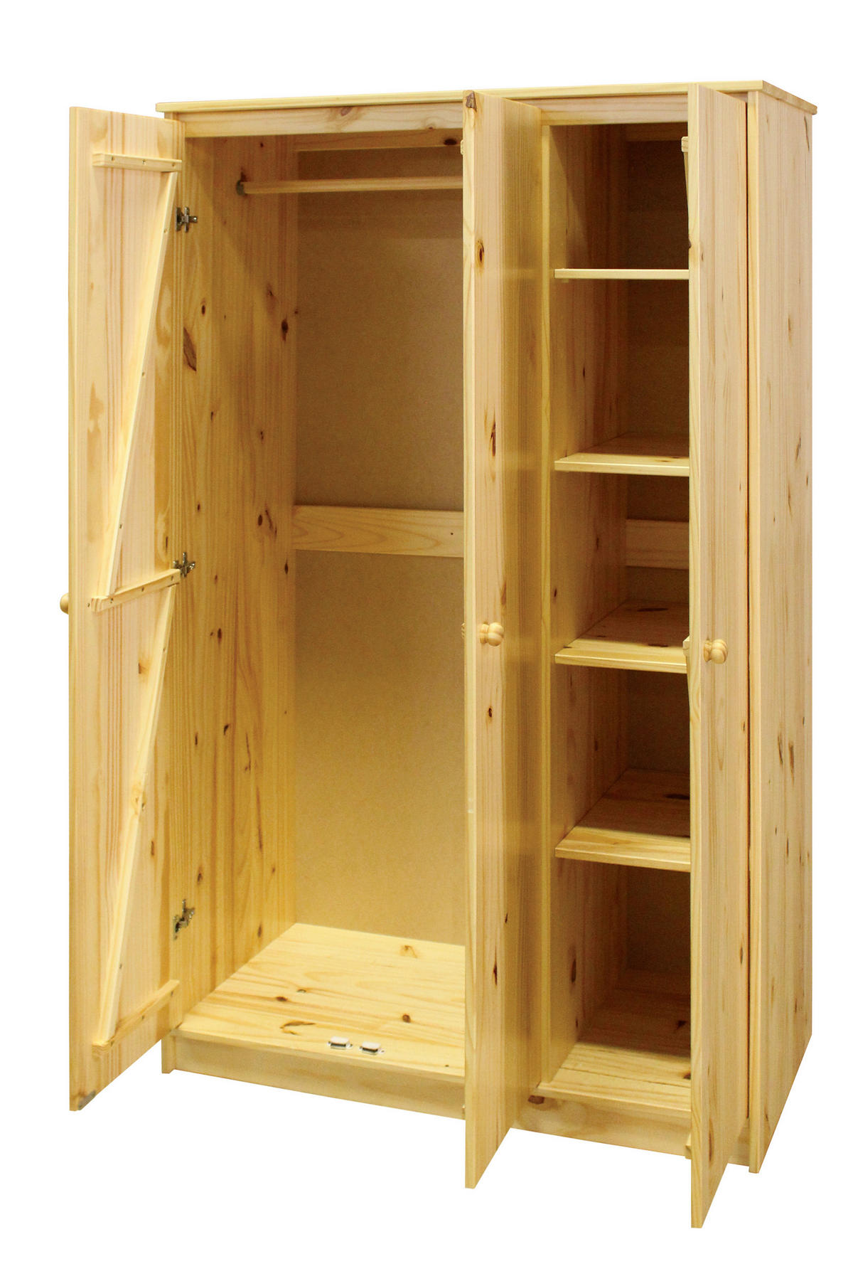 KLEIDERSCHRANK  in Naturfarben  - Naturfarben, Natur, Holz (107/175/50cm) - Livetastic