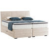 BOXSPRINGBETT 160/200 cm  in Greige  - Wengefarben/Greige, Konventionell, Holz/Textil (160/200cm) - Novel